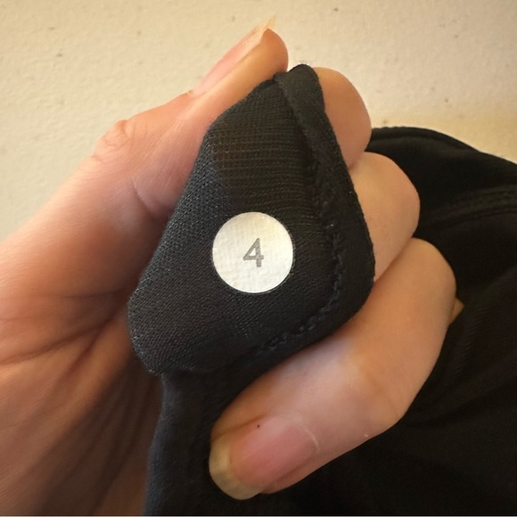 Lululemon Sweaty Or Not Sports Bra II Mini Pop Stripe Heathered Slate Black 4 - Picture 3 of 5